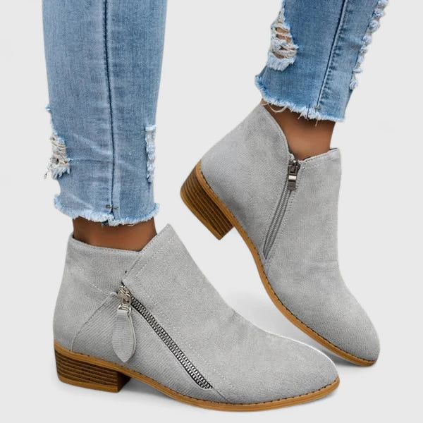 Boots For Women | Ankle-Height Shaft Side Zip