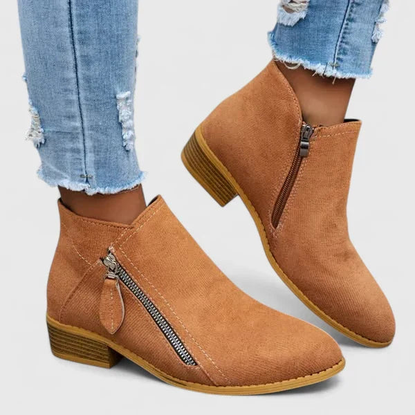 Boots For Women | Ankle-Height Shaft Side Zip
