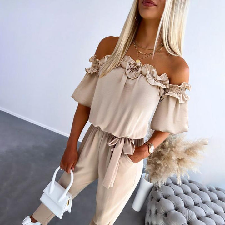 Women’s Jumpsuit | Off-shoulder Neckline