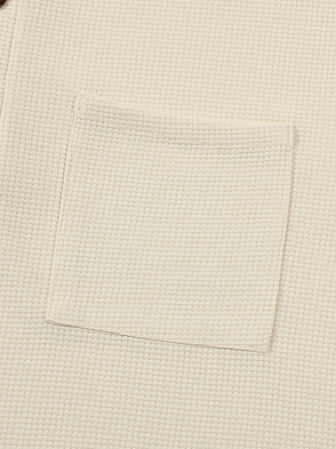 Abraham | Textured Long Sleeve Henley Shirt