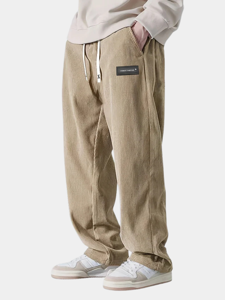 Men’s Lounge Pants | Wide Leg Ribbed Texture