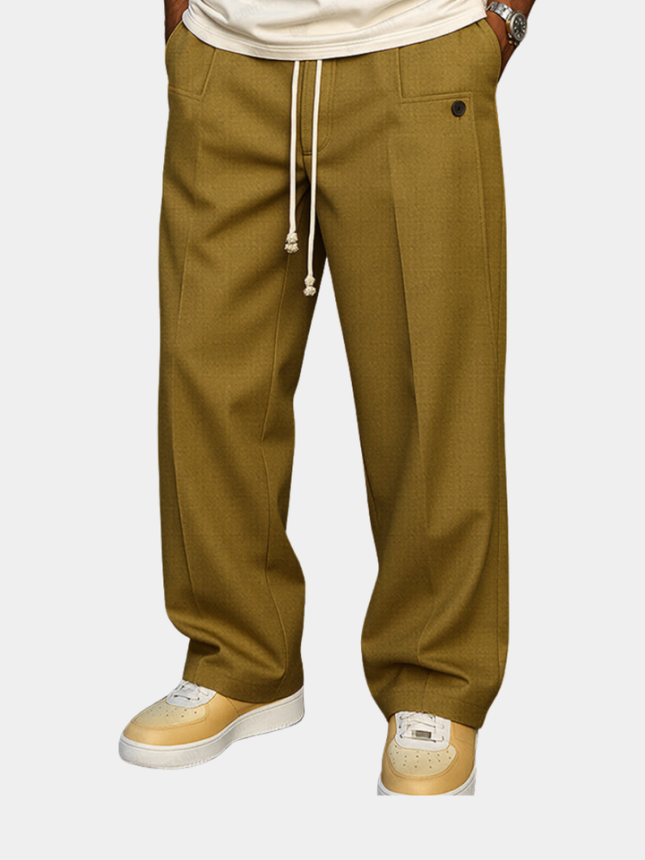 Men’s Lounge Pants | Wide Leg Drawstring Front