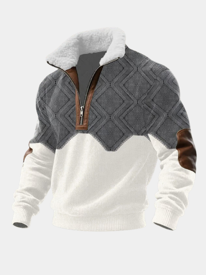 Men's Sweater | Quarter-Zip Stand Collar