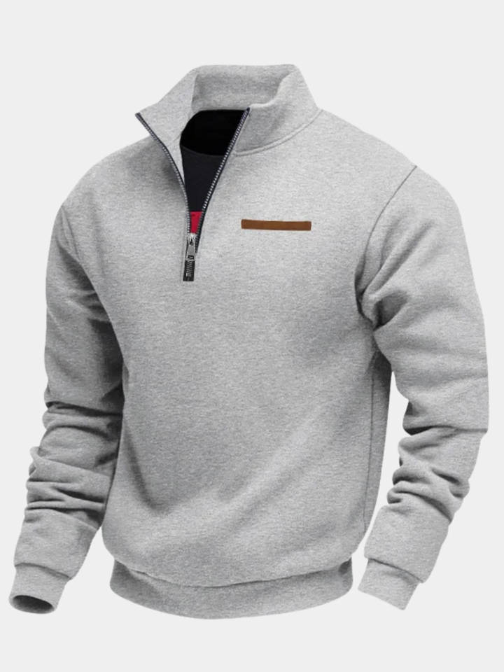 Men’s Sweatshirt | Quarter Zip Stand Collar