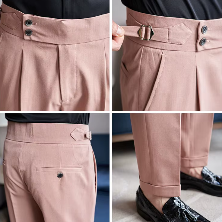 Men’s Trousers | Double Pleat High Waist