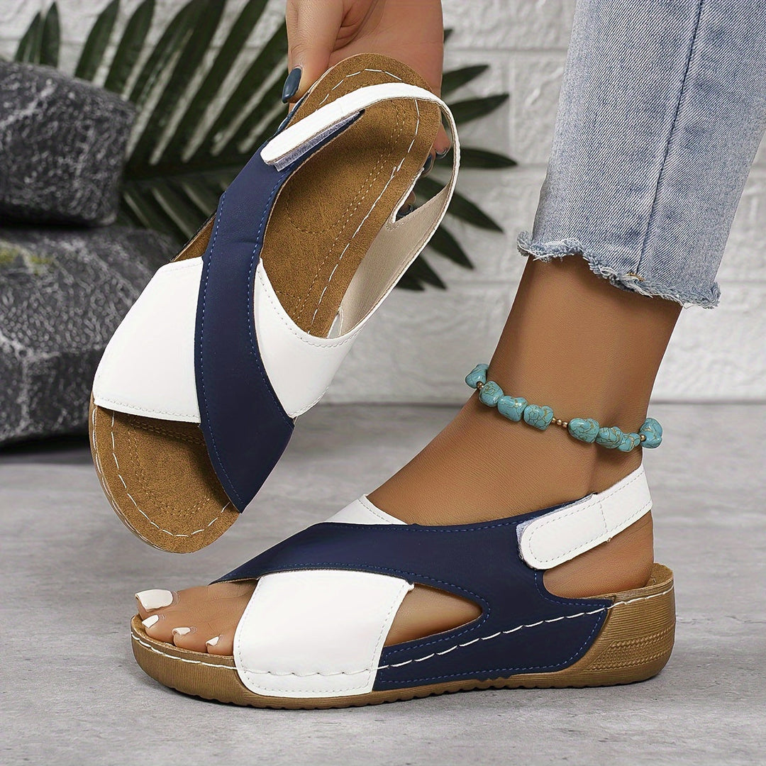 Sandals for Women | Multi-panel Open-Toe Slingback