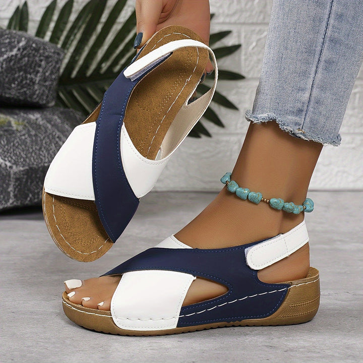 Sandals for Women | Multi-panel Open-Toe Slingback