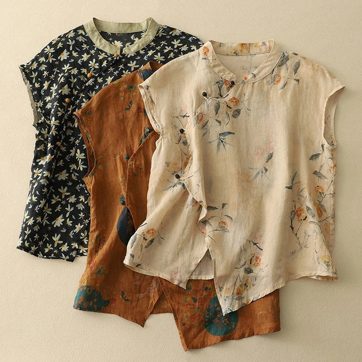 Women’s Blouse | Sleeveless Floral Vintage