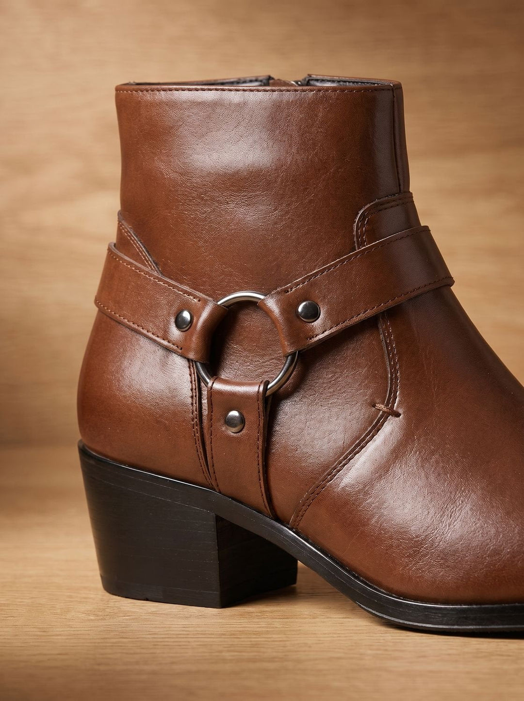 Alden | Men's Harness-Strap Chisel-Toe Leather Ankle Boots