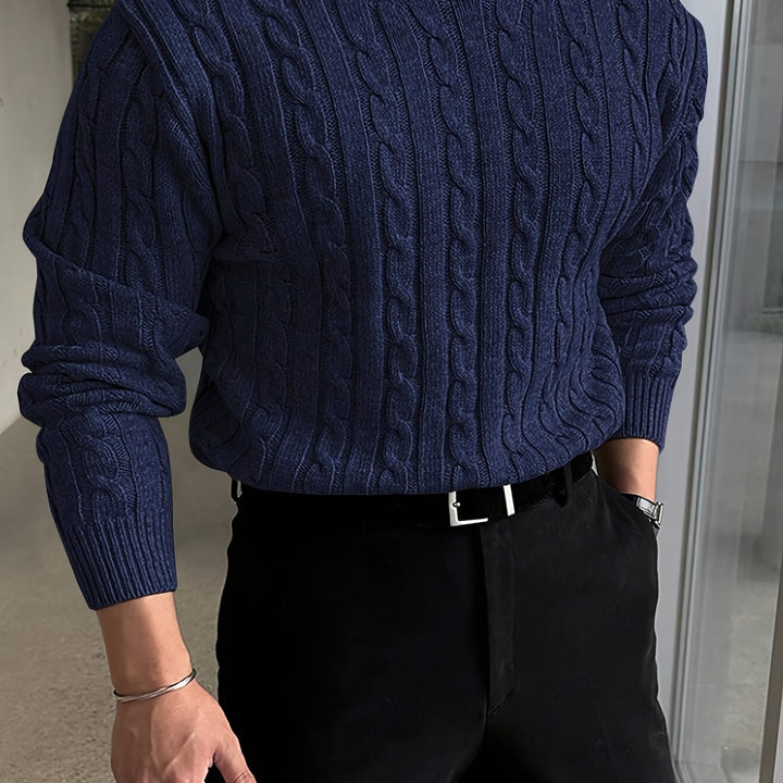 Alden | Twisted Cable Pullover Sweater