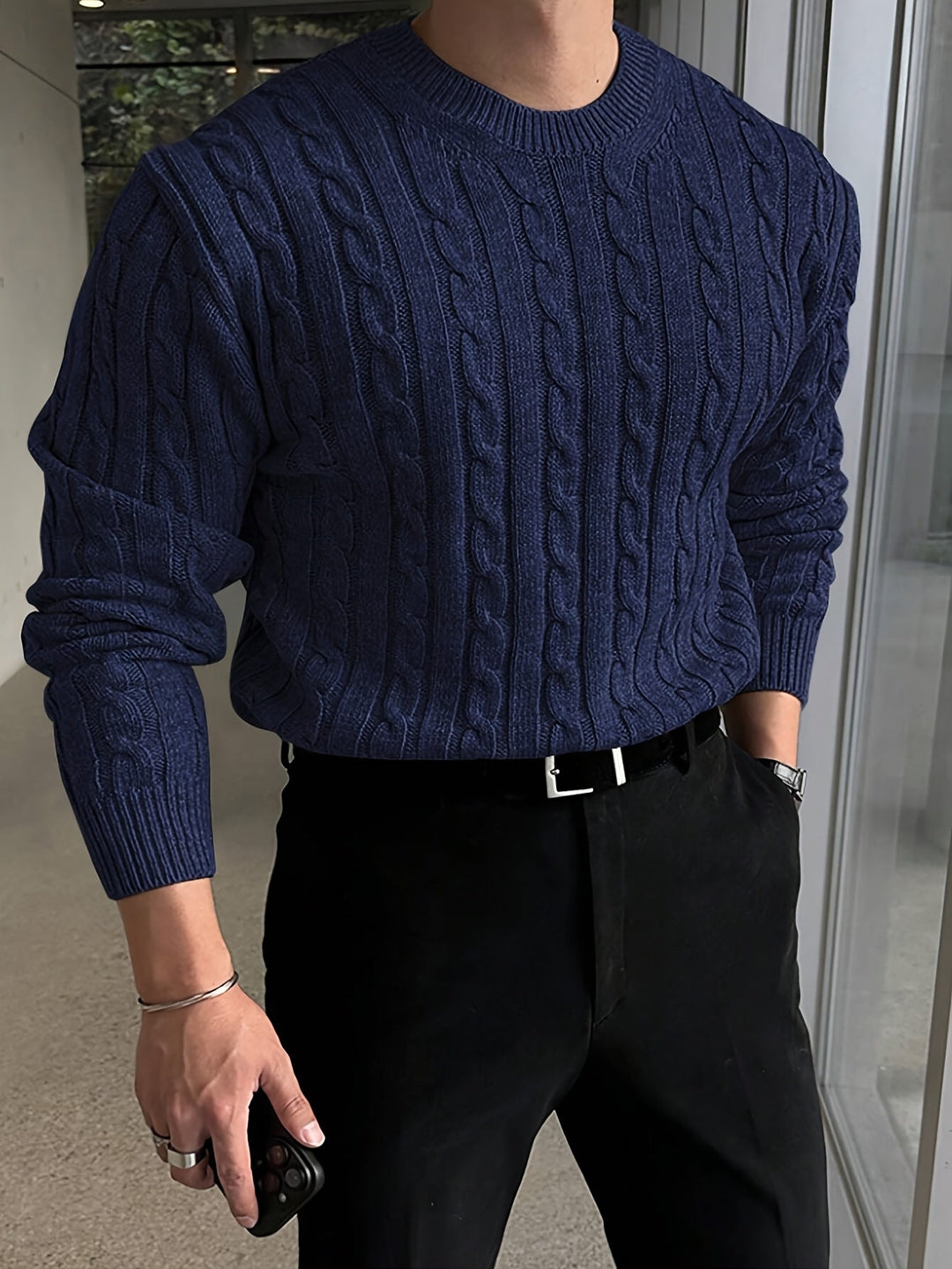 Alden | Twisted Cable Pullover Sweater
