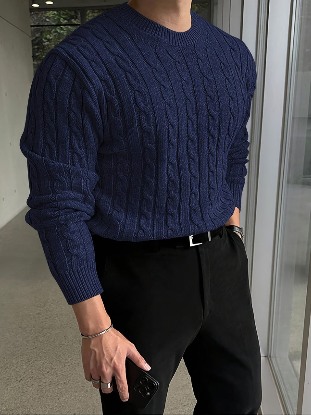Alden | Twisted Cable Pullover Sweater