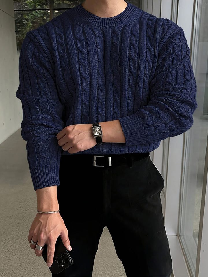 Alden | Twisted Cable Pullover Sweater