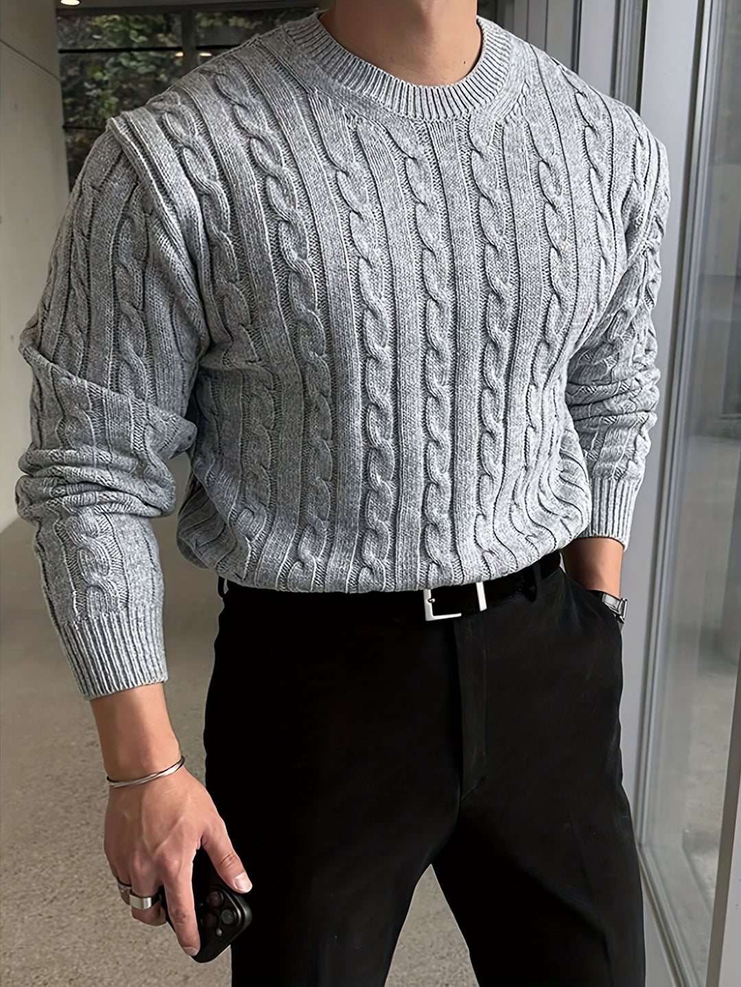 Alden | Twisted Cable Pullover Sweater