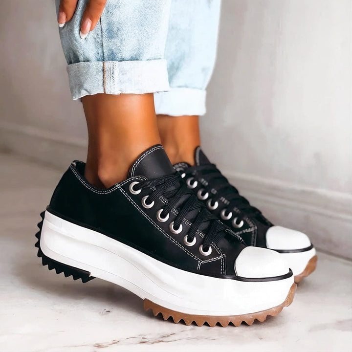 Sneakers for Women | Orthopedic Low Cut Lace-Up Design