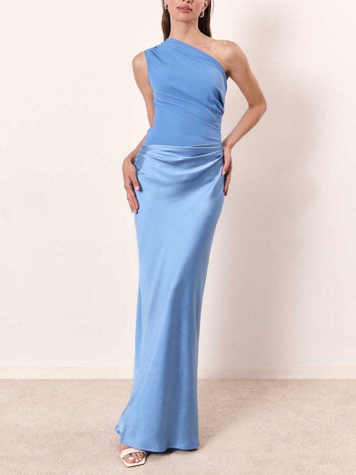 Women's Dress | Asymmetrical Neckline Maxi