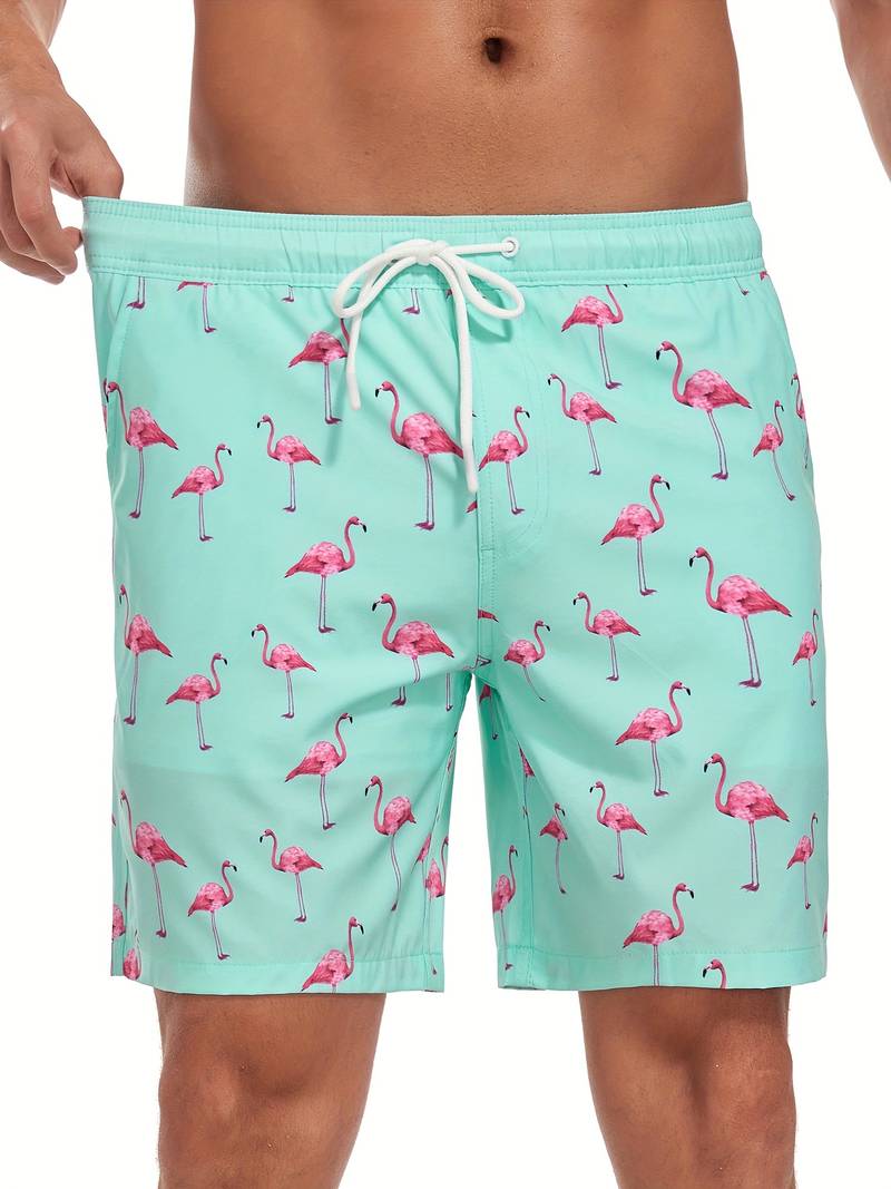 Men's Swim Trunks | Flamingo Print