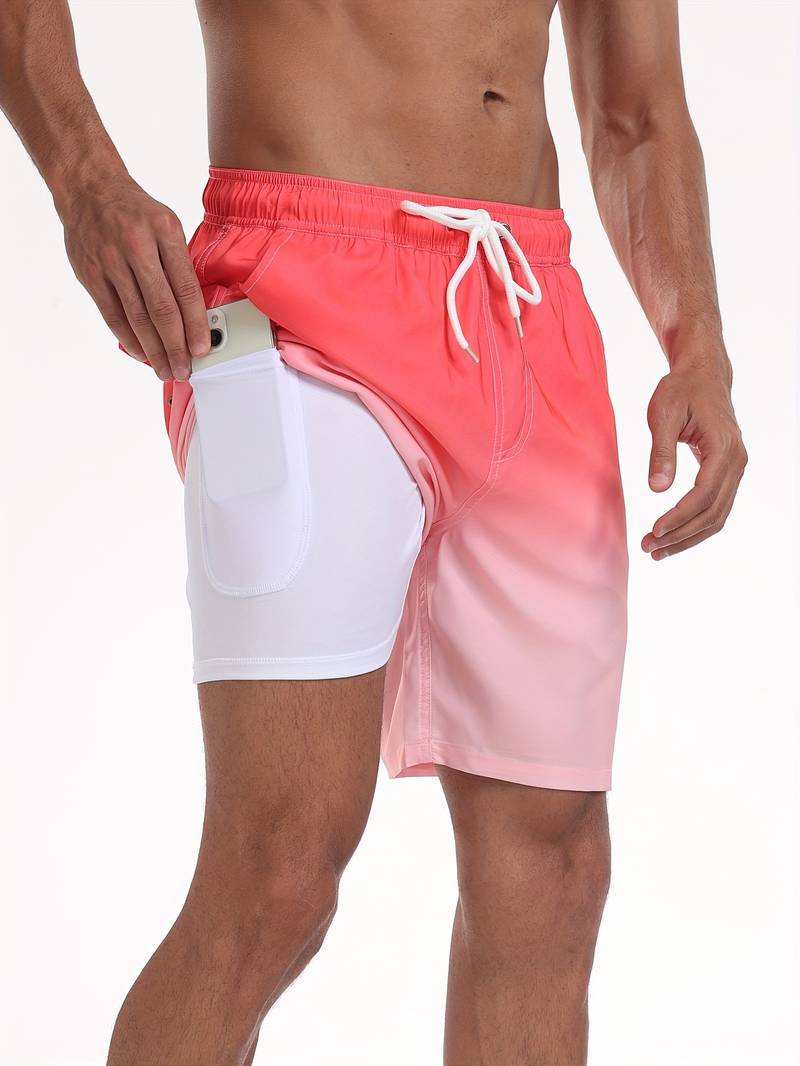 Men's Swim Trunks | Flamingo Print