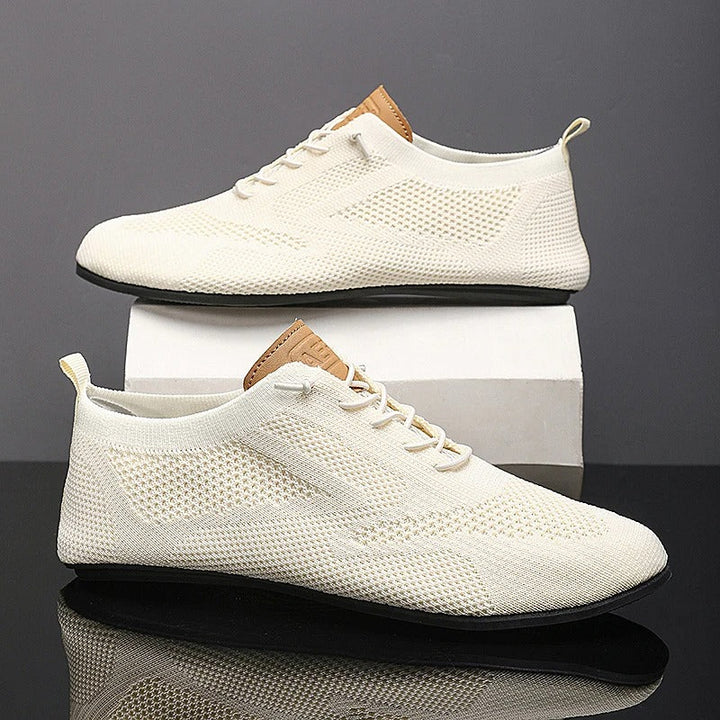 Men's Slip on Shoes | Low-Top Knit Lace Detail