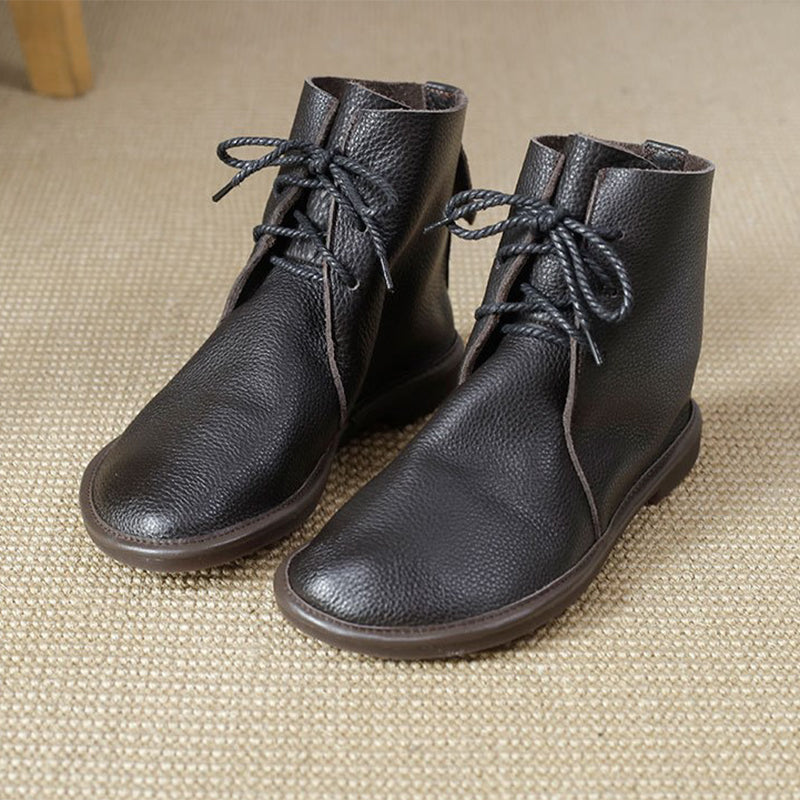 Boots For Women | Lace-Up Flat Sole