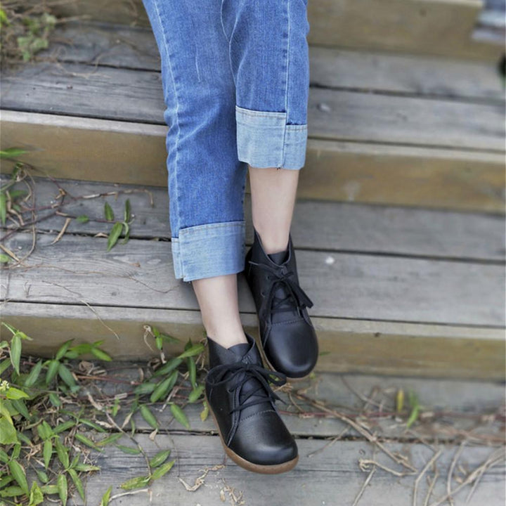 Boots For Women | Flat Sole Lace-Up