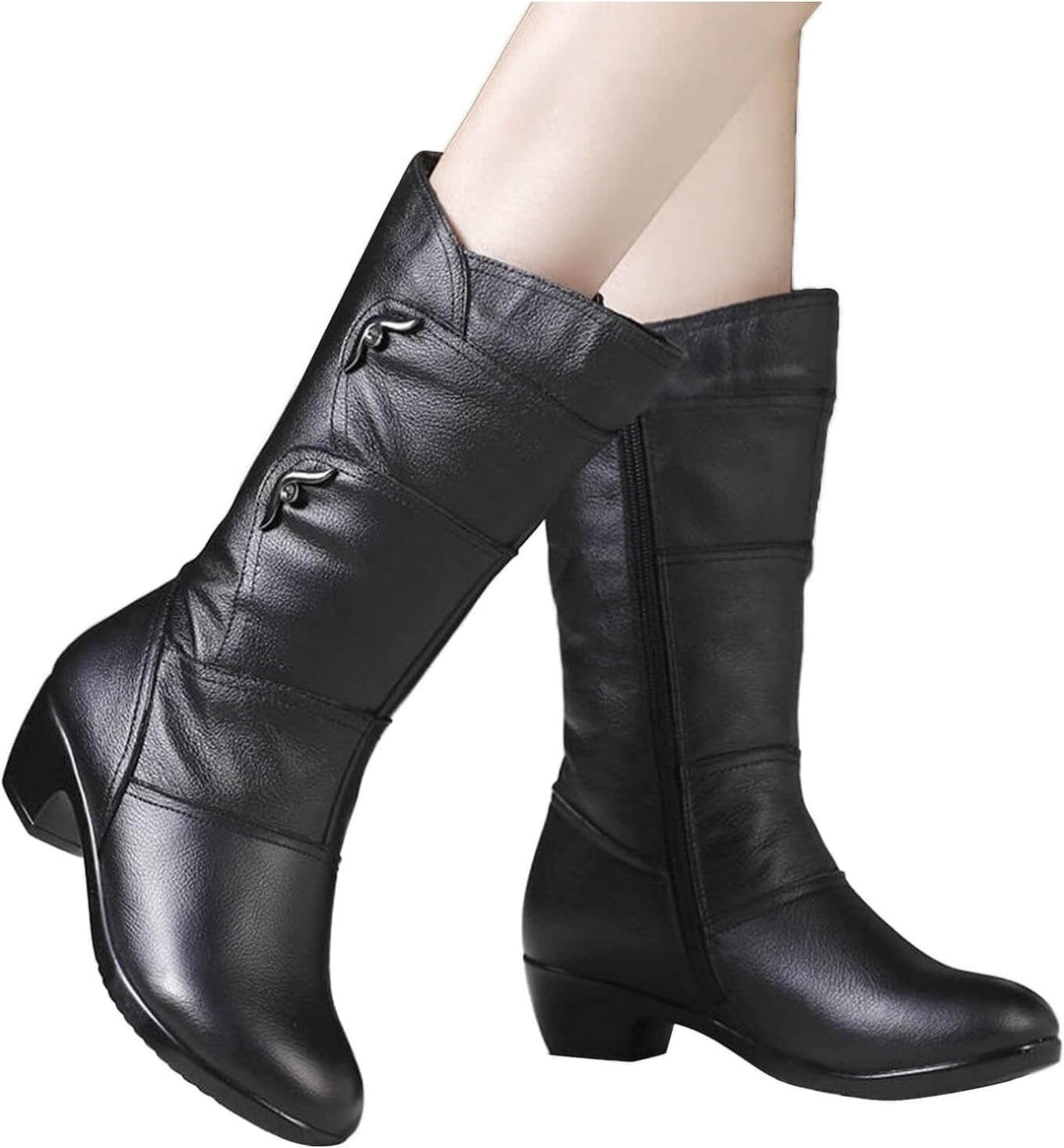 Boots for Women | Mid-Calf Side Zip