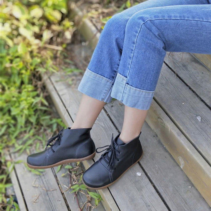 Boots For Women | Flat Sole Lace-Up