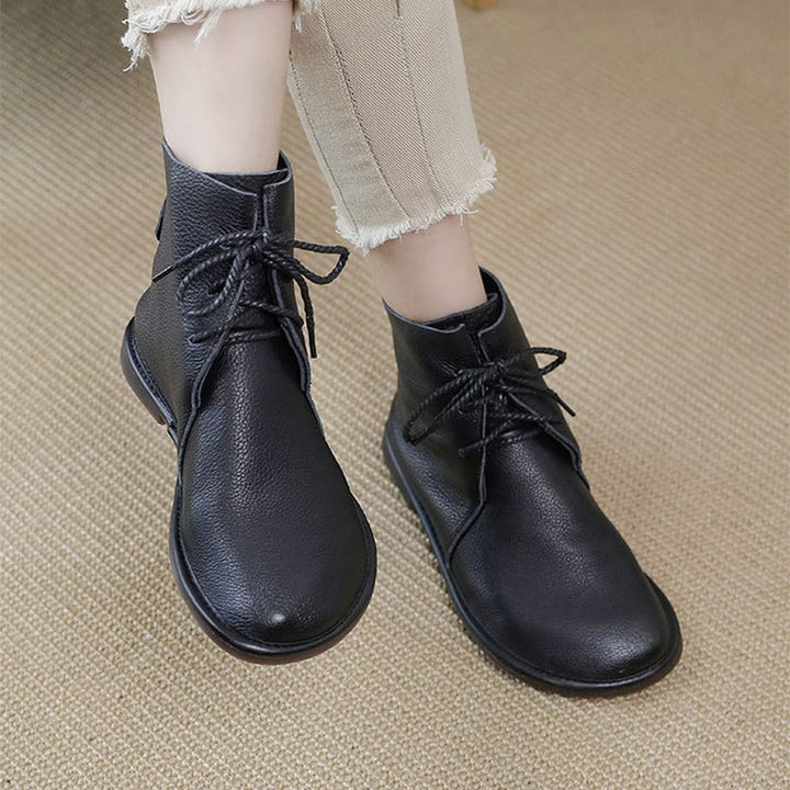 Boots For Women | Lace-Up Flat Sole