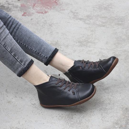 Boots for Women | Side Zipper Flat