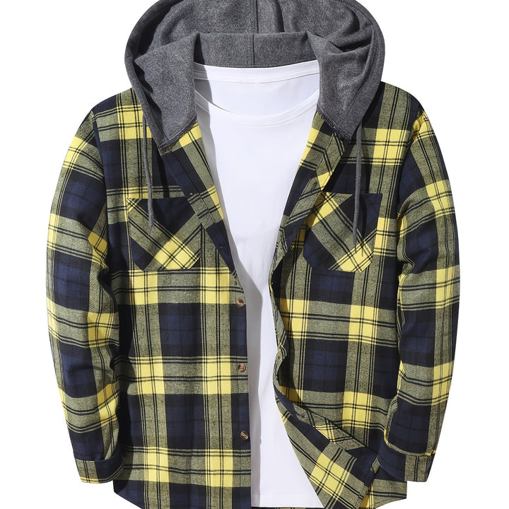 Bradley | Checked Hooded Shirt