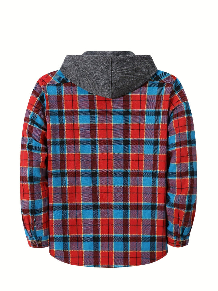 Bradley | Checked Hooded Shirt