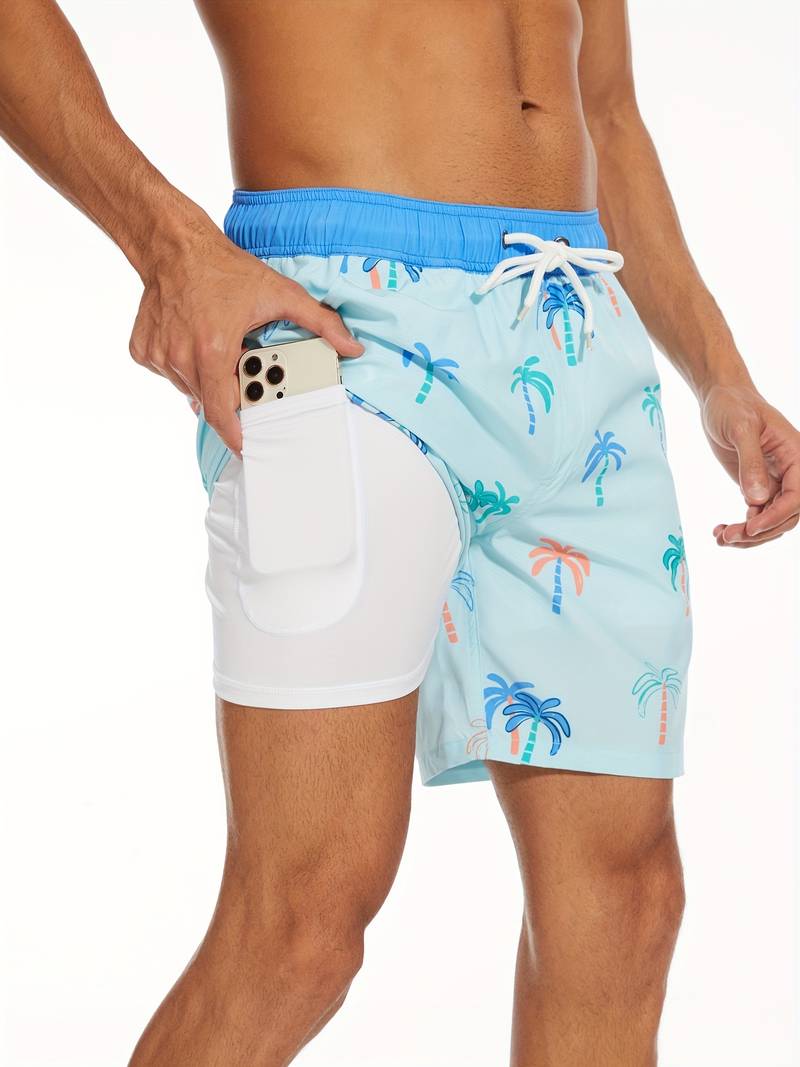 Men's Swim Trunks | Flamingo Print