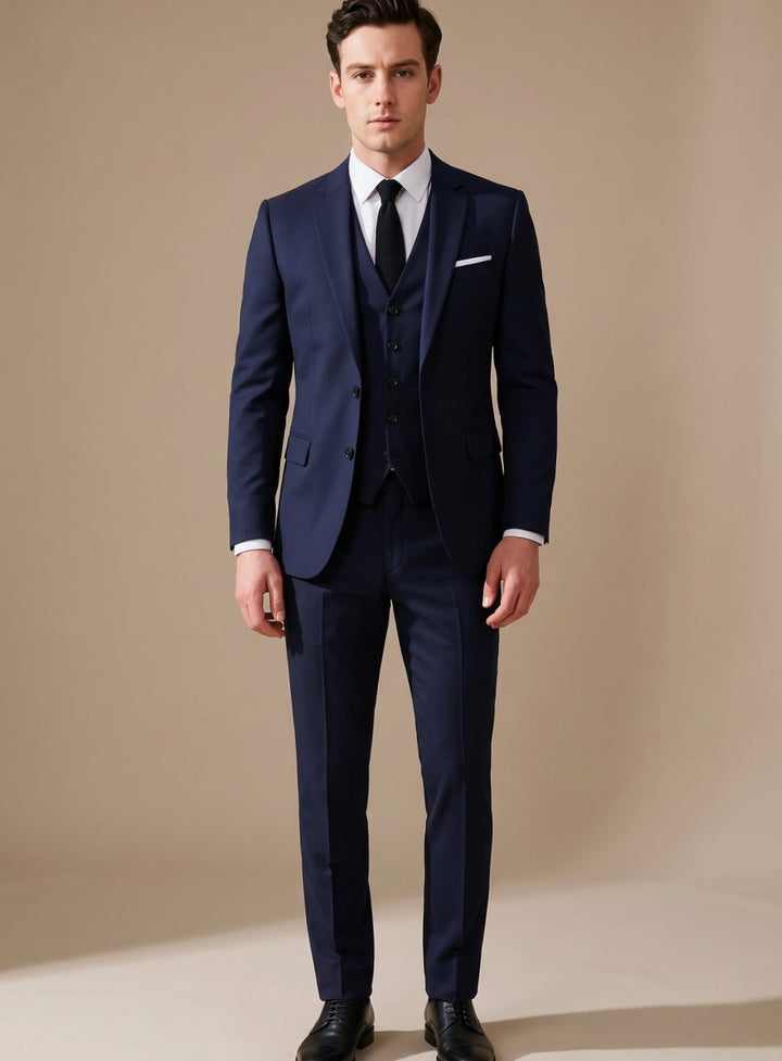 Callum | Men's Slim-Fit Three-Piece Single-Breasted Formal Suit
