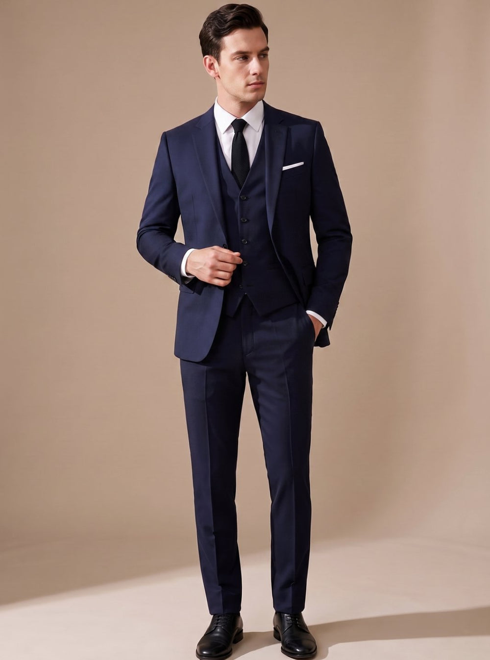 Callum | Men's Slim-Fit Three-Piece Single-Breasted Formal Suit