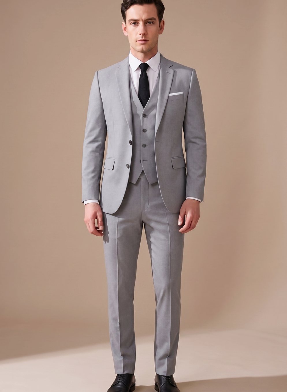Callum | Men's Slim-Fit Three-Piece Single-Breasted Formal Suit