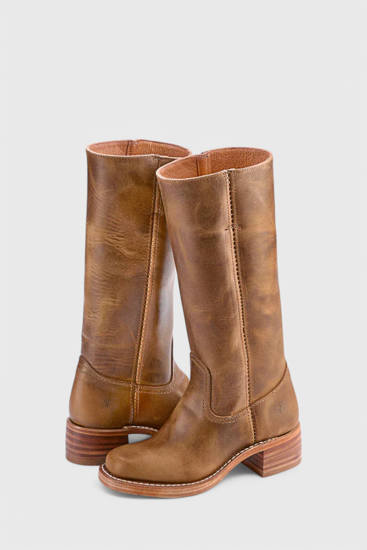 Boots For Women | Knee-High Rounded Front