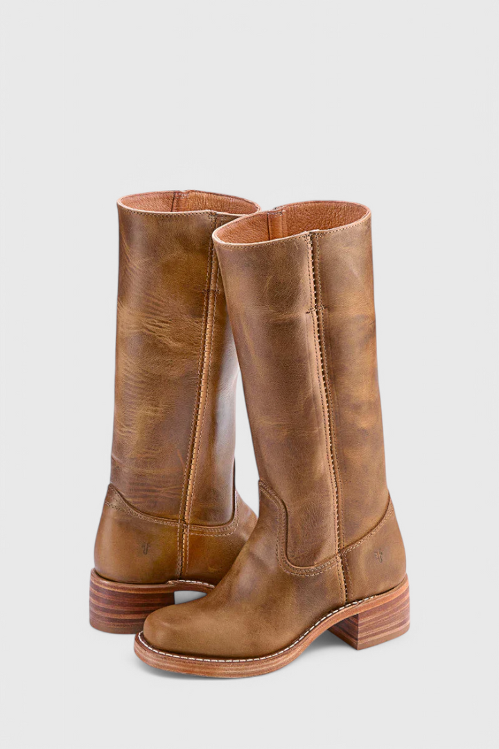 Boots For Women | Knee-High Rounded Front