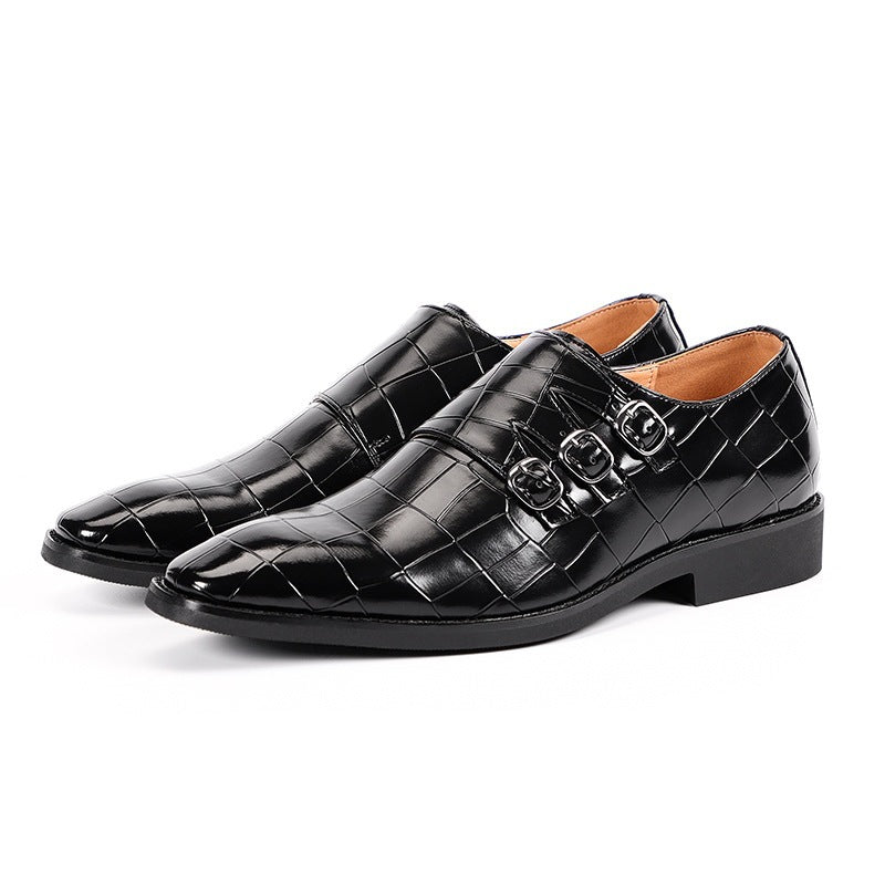 Men's Monk Strap Shoes | Square Toe