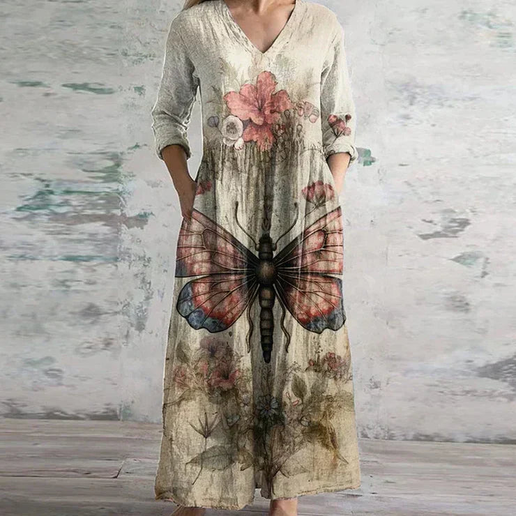 Women's Dress | Patchwork Panels Maxi