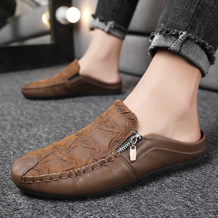 Men's Comfortable Loafers | Casual Embossed Mule