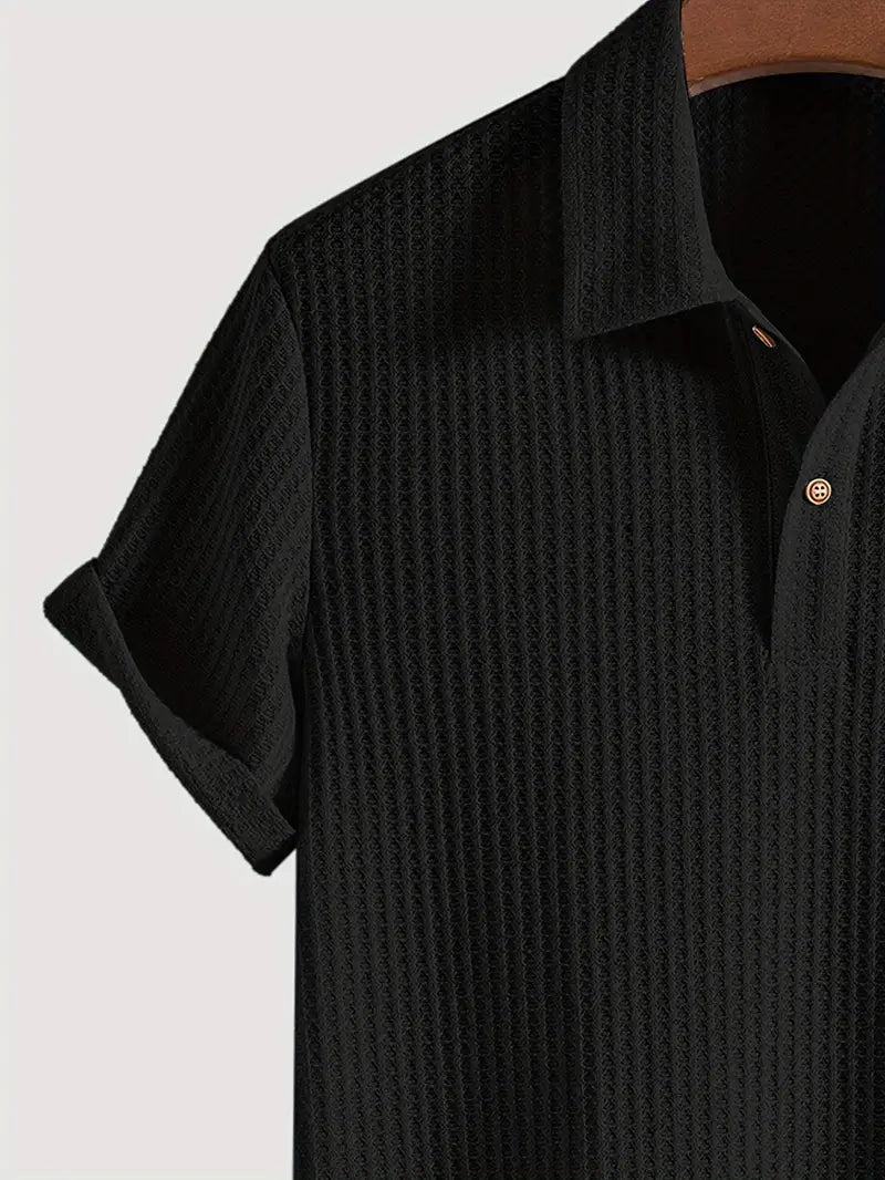 Men’s Polo Shirt | Solid Textured Design