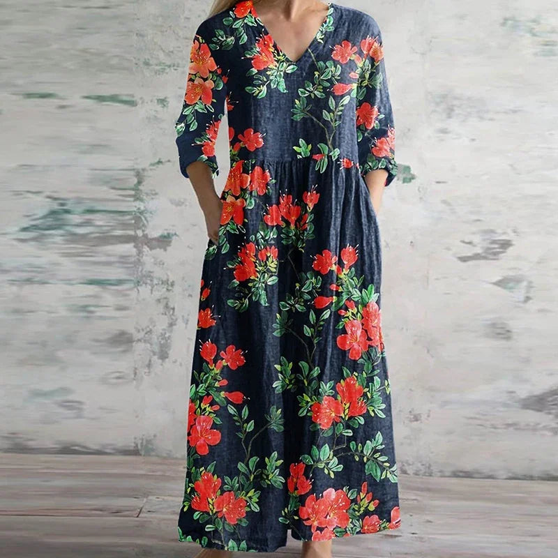 Women's Dress | Patchwork Panels Maxi