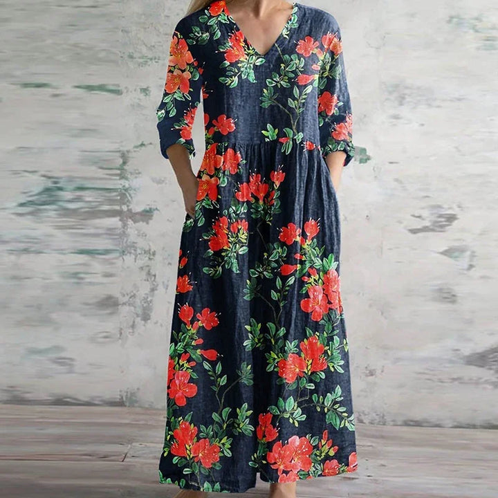 Women's Dress | Patchwork Panels Maxi
