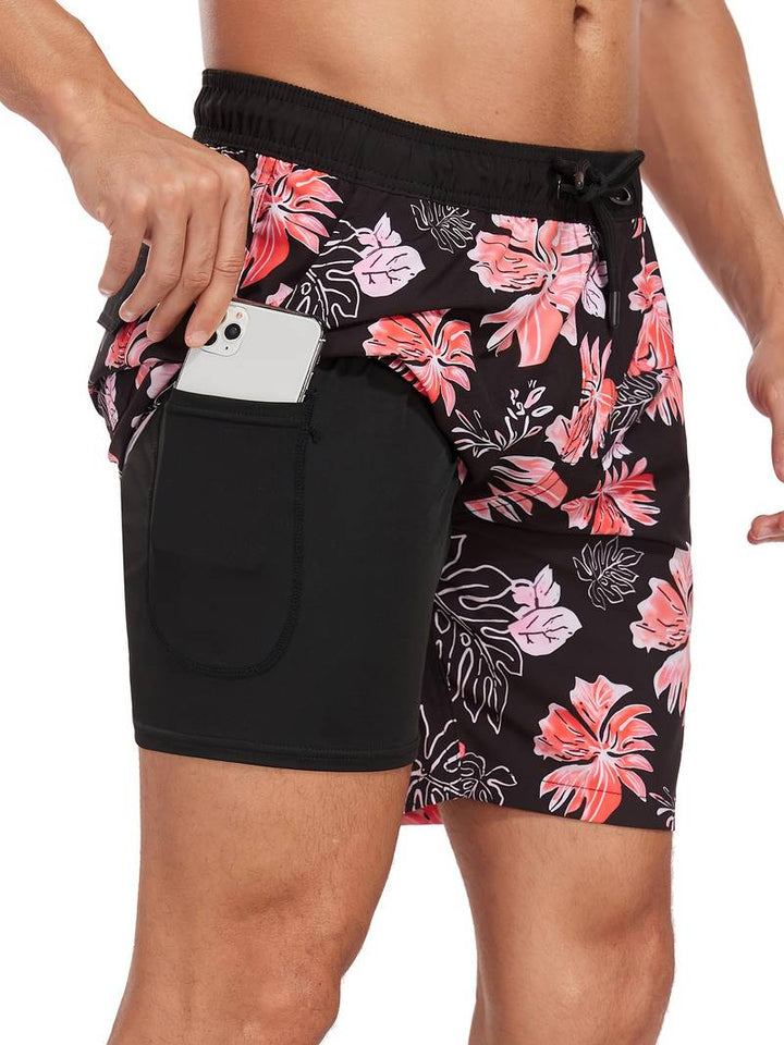 Men's Swim Trunks | Flamingo Print