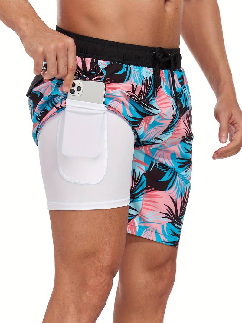 Men's Swim Trunks | Flamingo Print
