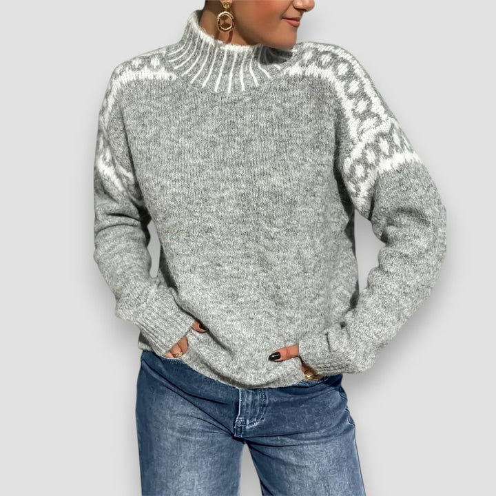 Women’s Sweater | Patterned Shoulders