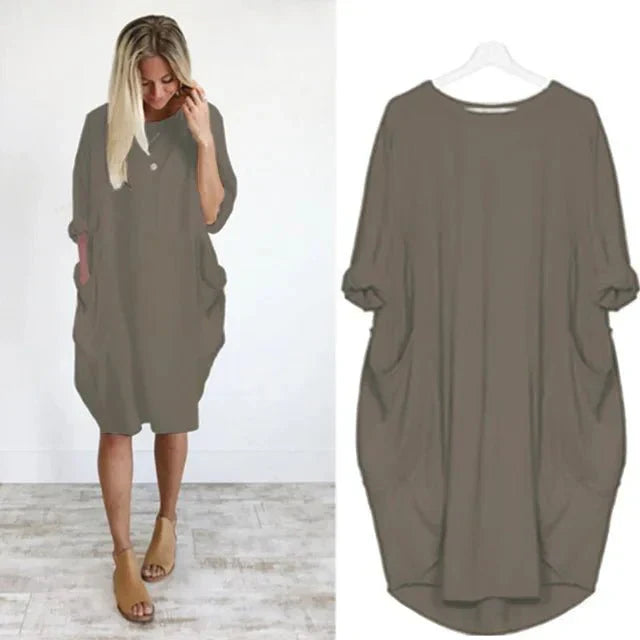 Women's Dress |  Loose Fit Oversized Pockets