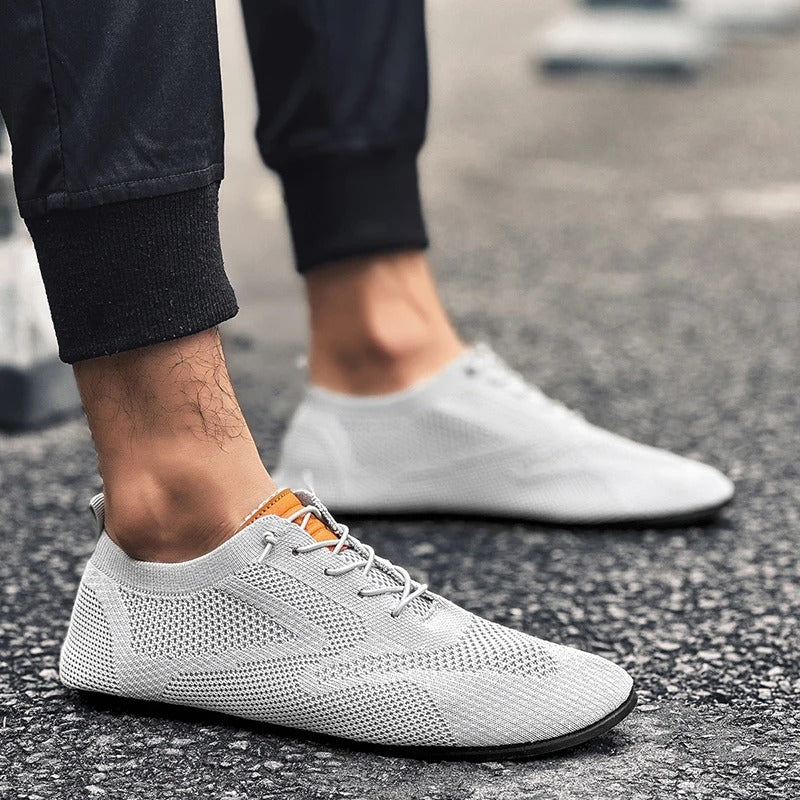 Men's Slip on Shoes | Low-Top Knit Lace Detail