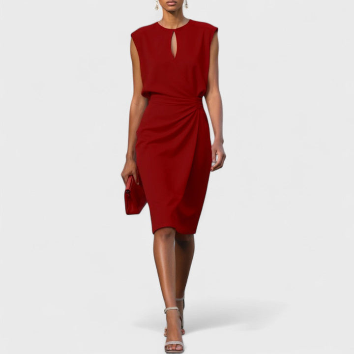 Women’s Dress | Sleeveless Keyhole Midi