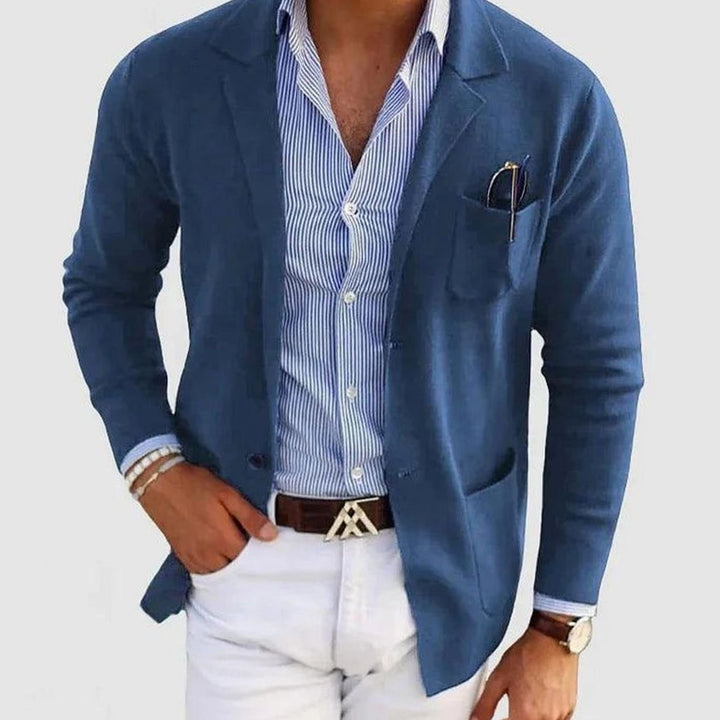 Douglas | Men's Slim Fit Blazer Notch Lapel Button-Front Sport Coat